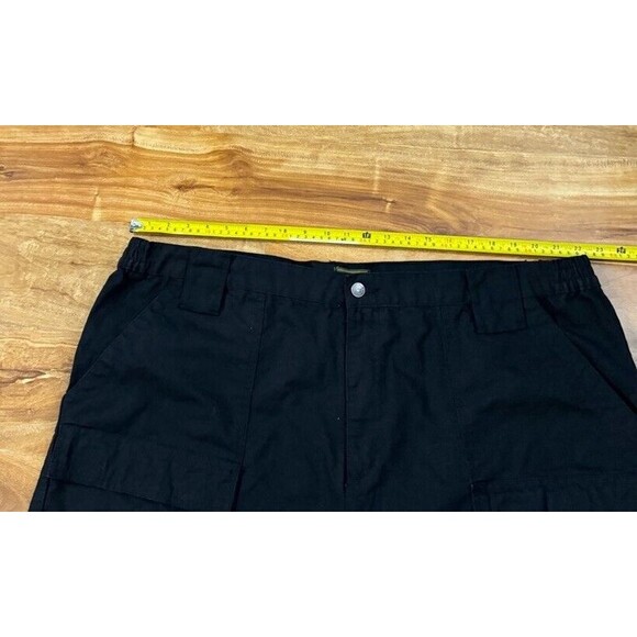BOULDER CREEK Men's Black Side Elastic Ripstop Cargo knee Shorts Size 46 BIG NEW - Picture 15 of 16
